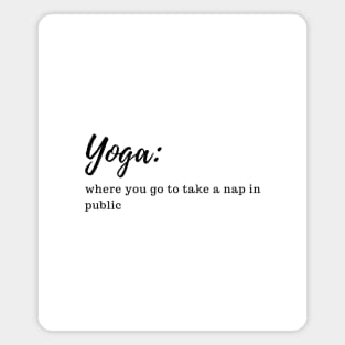 yoga relateable Magnet